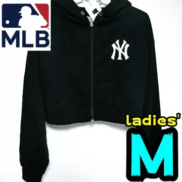 [ 새상품 ] 양키스 후드티 M 여성용 MLB 공식 블랙 풀 집업 사가