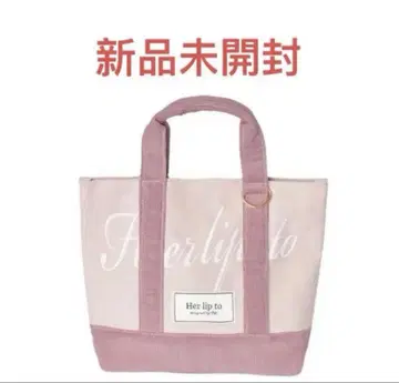 herlipto mini tote 루미네 토트백 핑크