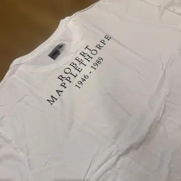 로버트 메이플소프 T셔츠 화이트 배송비 포함 미사용 새상품