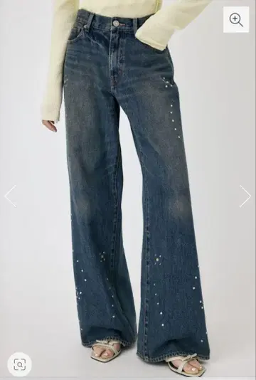 MOUSSY FLORAL STUDDED 배기