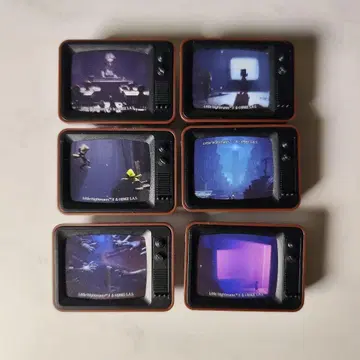 리틀 나이트메어 콜라보 카페 TV형 클립 6개 세트