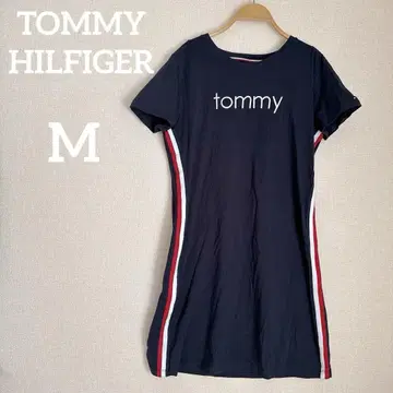 새상품급 TOMMY HILFIGER [ M ] 네이비 반팔 원피스