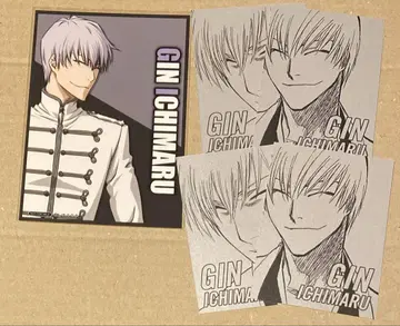 BLEACH 이치마루 긴 콜라보 카페 본점 브로마이드 실버 카드 3점