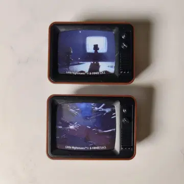 리틀 나이트메어 콜라보 카페 TV형 클립 2개 세트