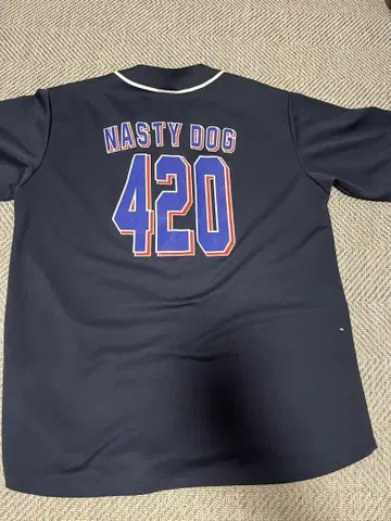 Nasty Dog 420 베이스볼 셔츠 네이비