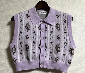 TTT_MSW 22ss 플라워 자카드 니트 가디건