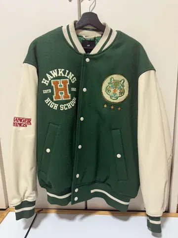 H&M x Strenger Things 바시티 자켓 콜라보