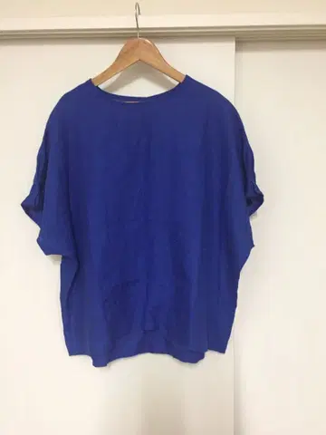 새상품 blue willow 린넨 린넨 파랑 블루 블라우스 상의