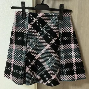 SNIDEL 로빙 체크 미니 스커트