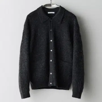 WYM MOHAIR BLEND KNIT SHIRT CARDIGAN