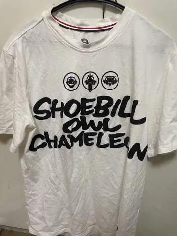 SHOEBILL OWL CHAMELEON T셔츠 L 화이트