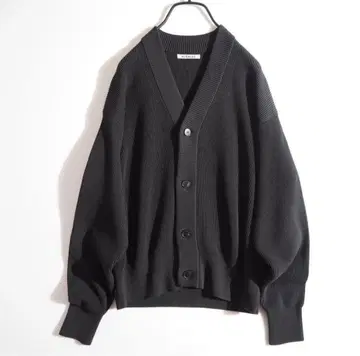 Size4 SUPER HARD TWIST RIB KNIT CARDIGAN