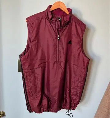 새상품급 아디다스 골프 하프 지퍼 베스트 패딩 자켓 L 풀오버