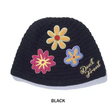 CROCHET FLOWER KNIT HAT