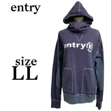 A193 entry [ XL ] 후드티 후드 풀오버 긴팔 면100%