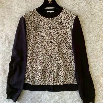 CARVEN 프론트 레이스 티셔츠 가디건 M 사이즈