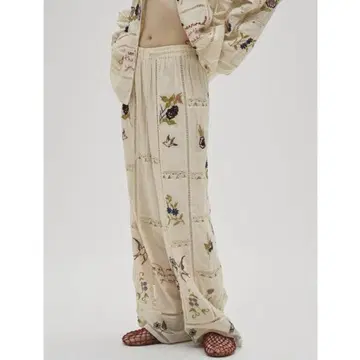 TODAYFUL Embroidery Patchwork Trousers