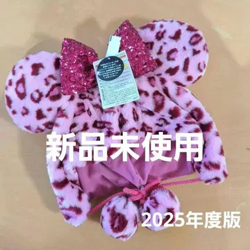 [ 새상품 ] 미니 팬캡 레오파드 무늬 헤이세이 갸루 핑크