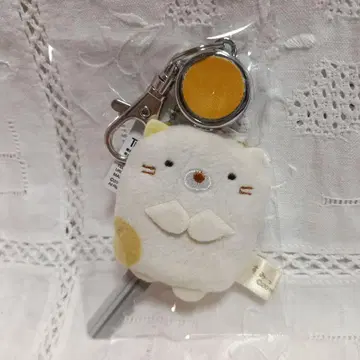 스미코구라시 커버 포함 릴 키링 고양이