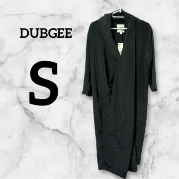 최종 가격 인하 DUBGEE [ S ] 블랙 랩 드레스 롱 원피스 블랙