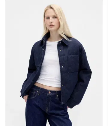 GAP 데님 퍼퍼 자켓 새상품