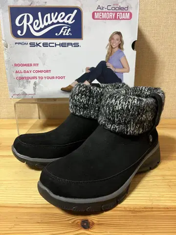 a40/새상품 SKECHERS Easy Going 숏부츠 24cm