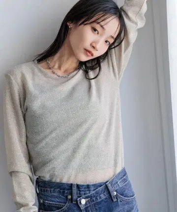 라메 크루 LS 아이보리 로리즈팜
