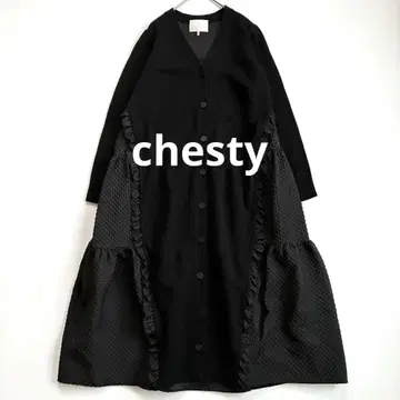 체스티 chesty 도킹 니트 롱 원피스