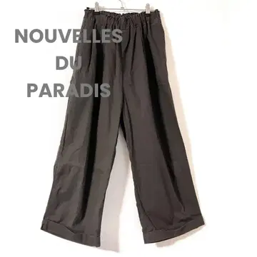 NOUVELLES DU PARADIS 코튼 와이드 팬츠