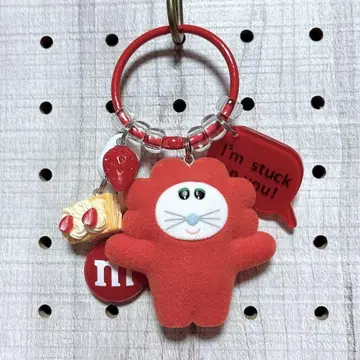자라자라 키링 자라자라 가챠가챠 무뉴 빨간색