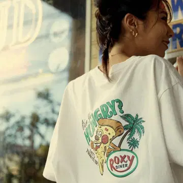 ROXY DINER T-SHIRTS 빅T 레어 화이트