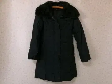 100030 FESMY 퍼 토끼 다운 코트 블랙 5AP