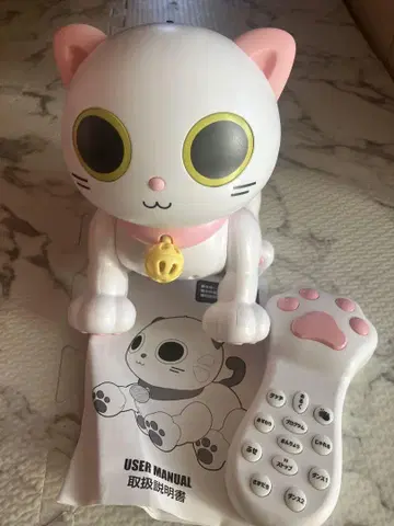 고양이형 리모컨 완구 (사용설명서 포함) 로보캣티 프렌들리 시로