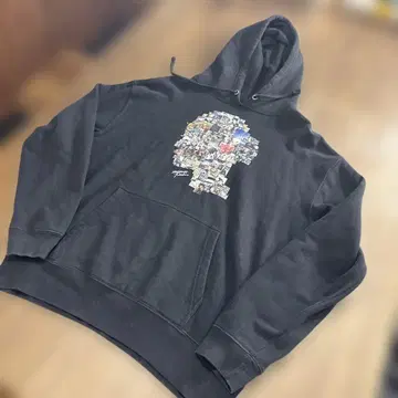 PUSHIM 후디 후드티 블랙