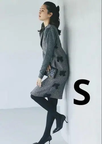 세븐텐바이미호카와히토 사이드 리본 베스트 원피스 S