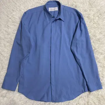 [ 새상품급 ] OVERCOAT 오버코트 긴팔 셔츠 블루 M 사이즈