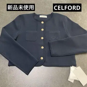 미사용 새상품 CELFORD 엠블럼 가디건