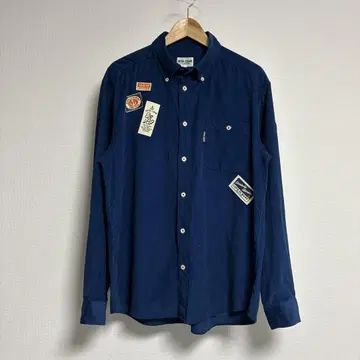 SINA COVA 코듀로이 네이비 긴팔 셔츠