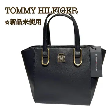 [ 새상품 ] 타미힐피거 핸드백 미니 토트 네이비 숄더 포함