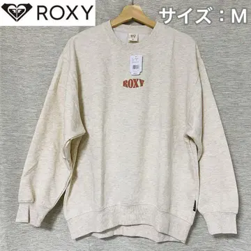 ROXY 여성용 베이지 M 록시 풀오버 스웨트 셔츠 속기모