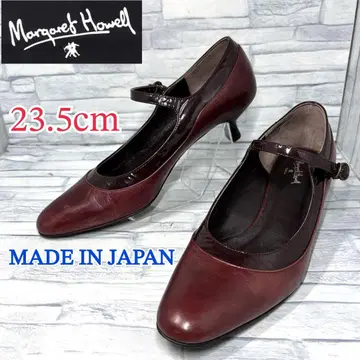 마가렛호웰 아이디어 펌프스 일본제 와인 레드 23.5cm