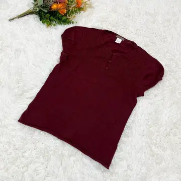 J.CREW 반팔 상의 핀턱 캐시미어 혼방 심플 고급 내추럴