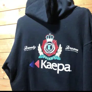 레어 일본제 kaepa(케이파) 자수입 후드 맨투맨 L 사이즈