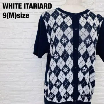 WHITE ITARIARD 화이트 이탈리아드 반팔 가디건 1096