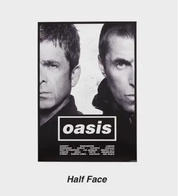 Oasis 하프 페이스 포스터