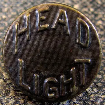 체인지 버튼 HEADLIGHT 헤드라이트 1910년대 빈티지