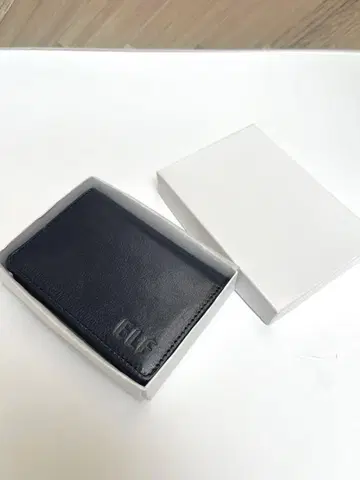 [ 새상품 ] 긴자 타니자와 고급 가죽 명함 카드 케이스 네이비 일본제