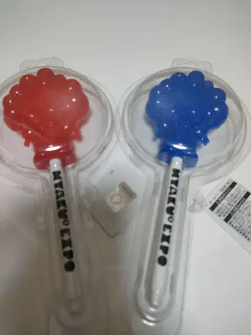 오사카 간사이 박람회 미야쿠미야쿠 벌룬 볼펜 빨간색 파랑