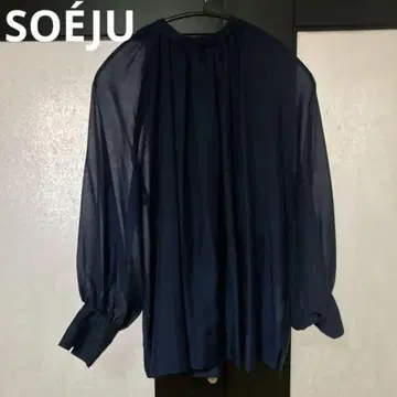 소주 soeju 블라우스 네이비 S-00-SB-039