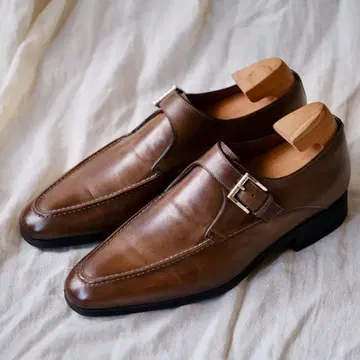 a.testoni 아테스토니 UTIP 몽크 스트랩 브라운 55